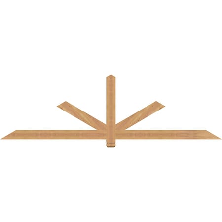 Ekena Millwork Kennewick Timber Gable Bracket, Western Red Cedar, 84"W x 24"H x 1 1/2"D x 3 1/2"F, 7/12 Pitch GBW084X24X0204KEN00SWR